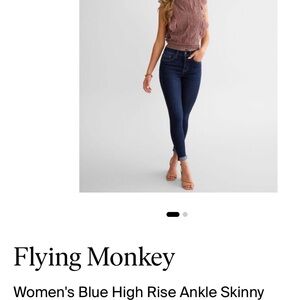 Flying Monkey Women's Blue Skinny Jeans